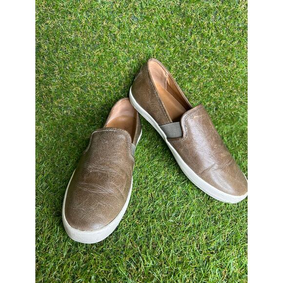 Frye‎ Dylan Ash Brown Leather Slip On Loafer Shoe 8.5 - Picture 2 of 10